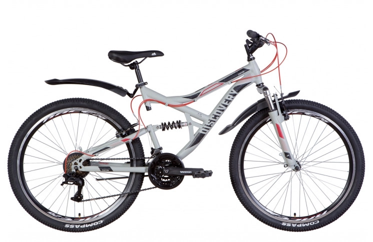 Велосипед 26" Discovery CANYON AM2 Vbr 2022 (серо-черный (м))