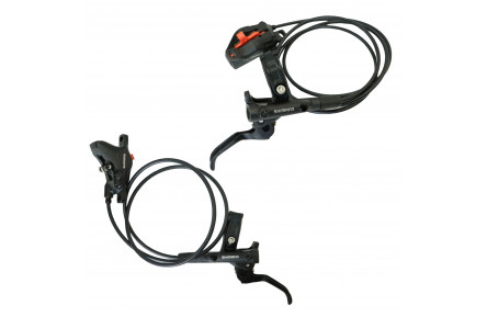 Тормоза диск. гидравл. SHIMANO DEORE BR-M6100 пер.850/зад.1450мм комплект без роторов