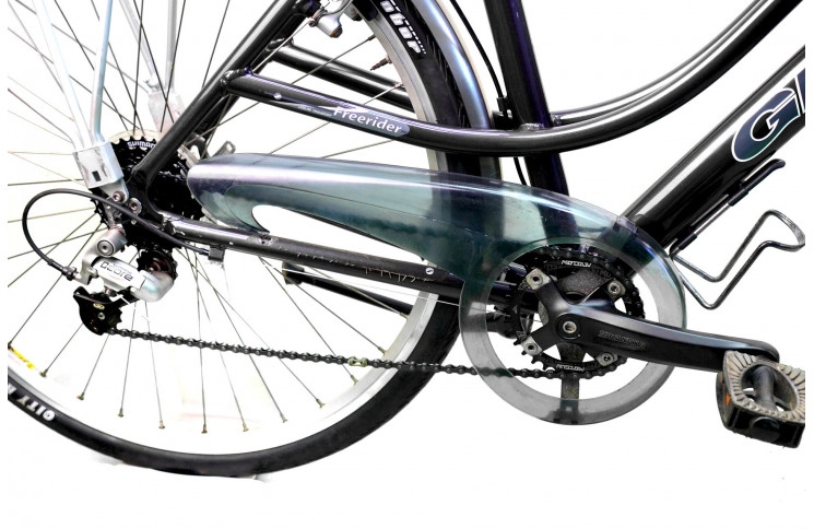 Гібридний велосипед Giant Freerider 28" M сріблясто-бордовий