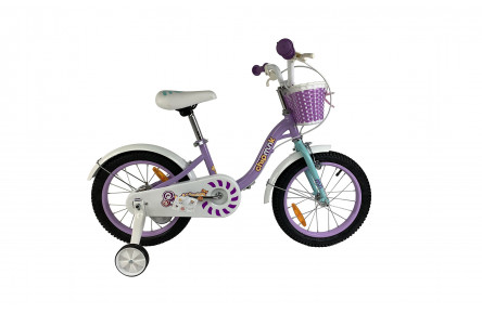 Велосипед дитячий RoyalBaby Chipmunk MM Girls 18", OFFICIAL UA, фіолетовий