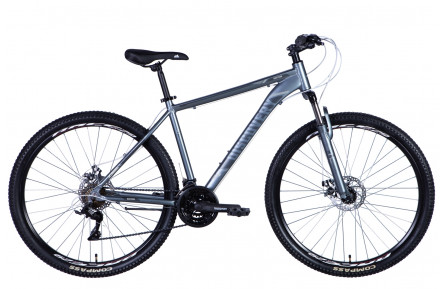 Гірський велосипед Discovery BASTION 2024  29" L сіро-чорний (м)