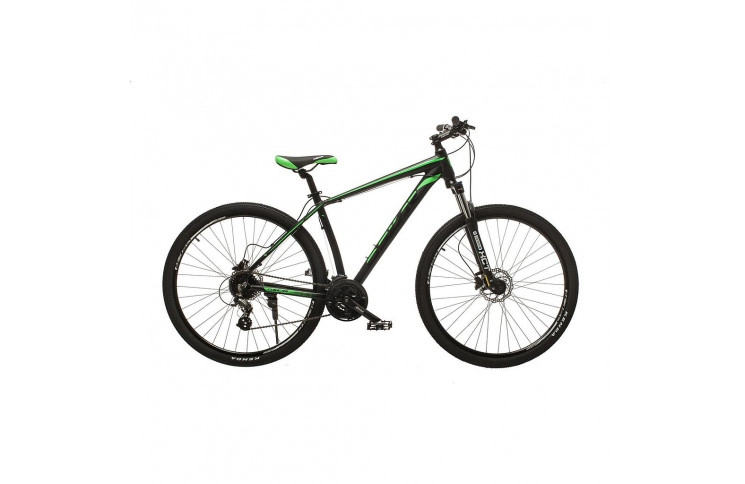 Велосипед 29" Oskar Jura, 19", черно-зеленый