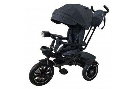 Дитячий триколісний велосипед MODENA ME 1193 Dark Gray, з батьківською ручкою