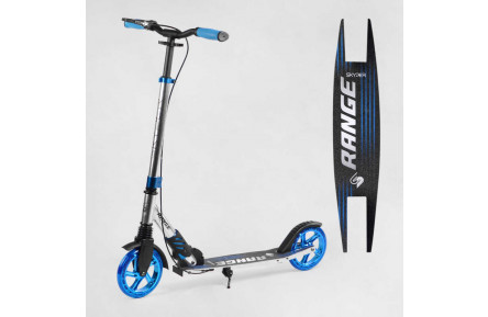 Самокат алюмінієвий "Skyper" S-18055 "Range", ручне гальмо, колеса PU 180мм, анодоване фарбування