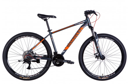 Велосипед AL 27,5" Discovery BASTION DD CS рама-17" сіро-помаранчевий 2025