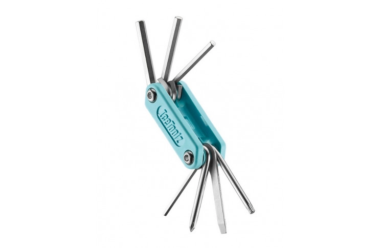 Ключ Ice Toolz "Handy-7" 94H2 складной, нержавеющая сталь, голубой