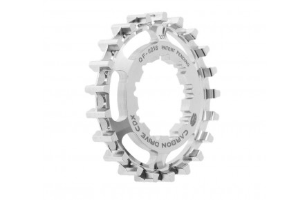Задня зірка Gates Carbon Drive CDX 9-Spline з нержавіючої сталі 21T, срібна