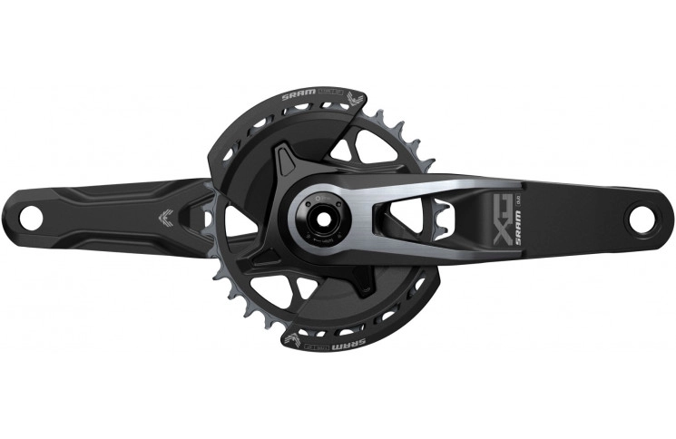 Комплект шатунов Sram X0 EAGLE Q174 CL55, 170mm 34Т, черные (OEM)