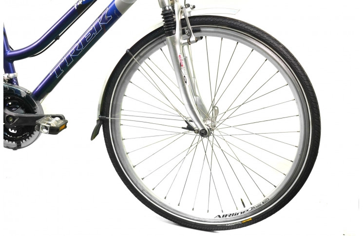 Гибридный велосипед Trek Navigator T400 28" L сине-серый Б/У