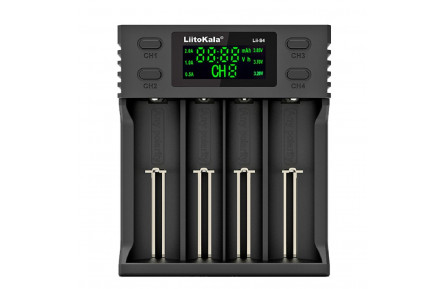 Зарядний пристрій Liitokala Lii-S4, 4 канала, Ni-Mh/Li-ion/LiFePo4, USB, LCD, Box
