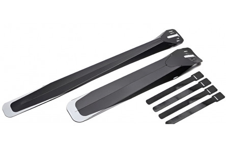 Крило переднє + заднє Green Cycle GMG-31, термопластик, довге 53х6см, коротке 39х10см, чорне