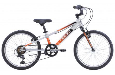 Велосипед Apollo NEO 6s boys 20" 10" серебристо-оранжевый