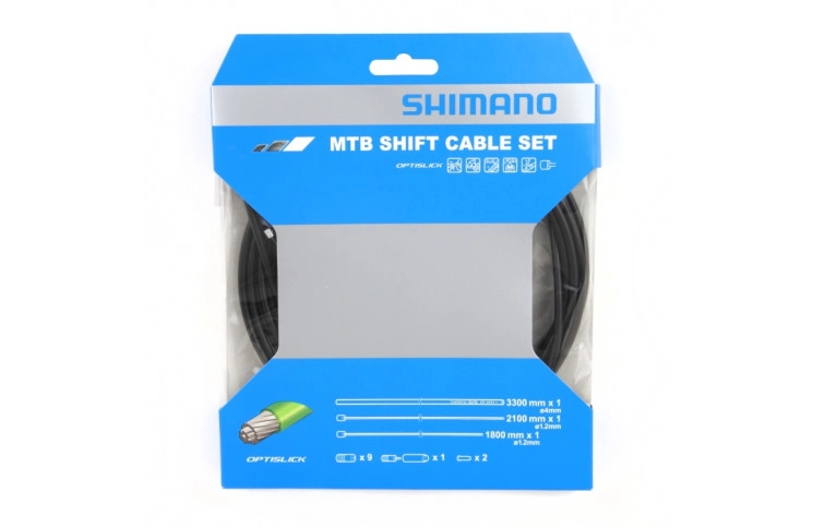 Комплект тросів і рубашок перемикання Shimano MTB OPTISLICK