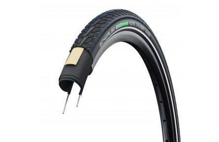Покрышка 26x1.75 (47-559) Schwalbe ROAD CRUISER K-Guard Active B/B+RT HS484 GREEN, 50EPI