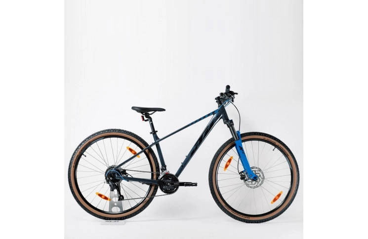 Велосипед KTM Chicago 291 29" M/43 сірий чорно-блакитний 2022