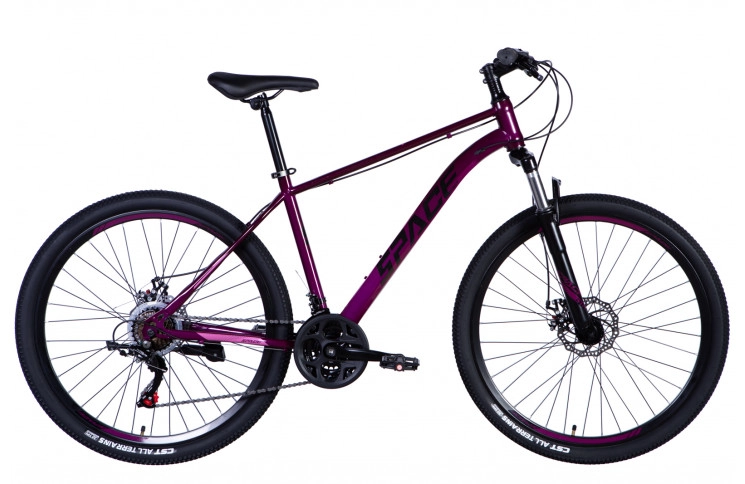 Велосипед уцінений сталь 27.5" SPACE NEPTUNE (035) AM DD тріскачка рама-18" фіолетовий 2024