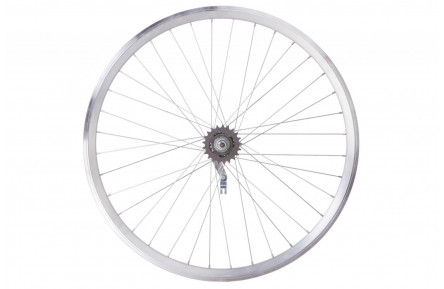 Колесо задн. VLT 24" AL 36H двуст. черн.; Втулка черв. SHUNFENG SF-CT01 на гайках