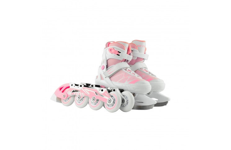 Роликовые коньки Action 2 в 1 Riply/Pink/37-40