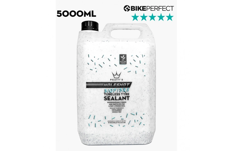 Герметик бескамерный Peaty's Holeshot BioFibre Tubeless Tyre Sealant, 5L