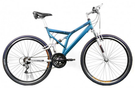 Двопідвісний велосипед McKenzie Hill 28" L синьо-сірий Б/В