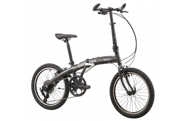 Велосипед 20" Pride MINI 8 2024 темно-сірий