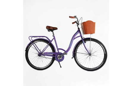 Велосипед міський Corso FORTUNA 28" FR-28698 + КОШИК, сталь 20"