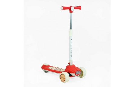 Самокат триколісний "Skyper" Y-80733 колеса PU 125х40мм зі світлом, музика та підсвічування платформи, кермо складне